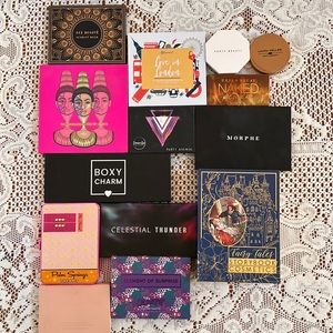 Sephora assortment of eye shadows highlighter bronzers